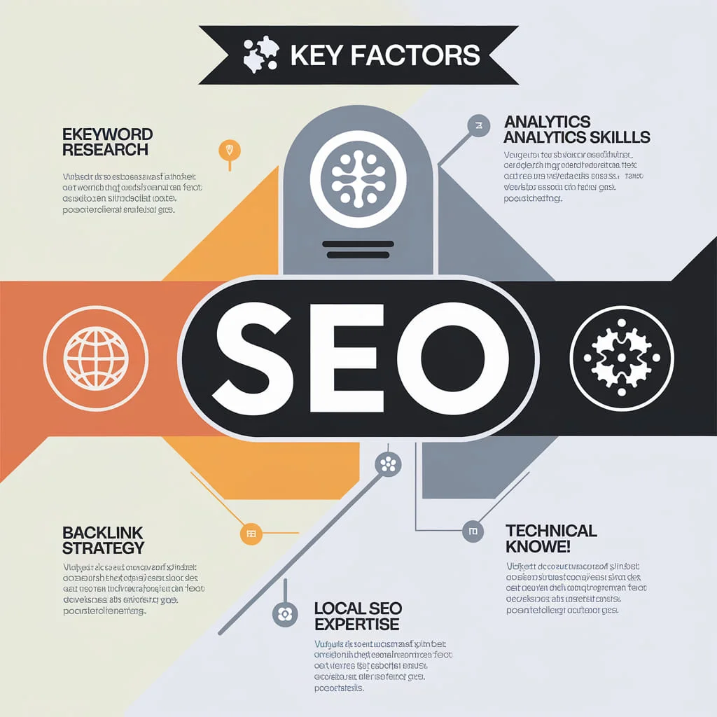عوامل تحسين محركات البحث (SEO) كلمات مفتاحية، تحليل، روابط خلفية، سيو محلي، ومعرفة تقنية